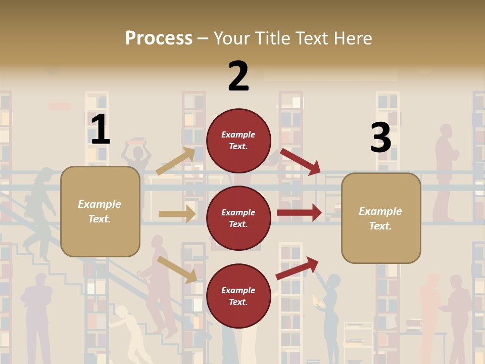 Bookshop Color Browsing PowerPoint Template