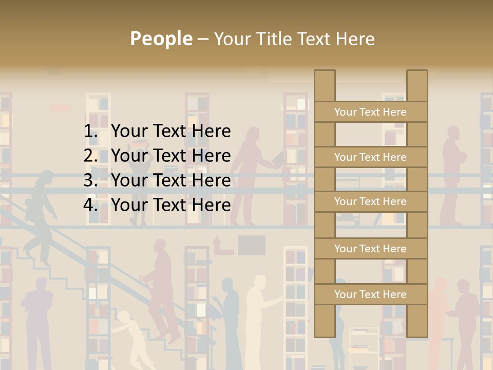 Bookshop Color Browsing PowerPoint Template