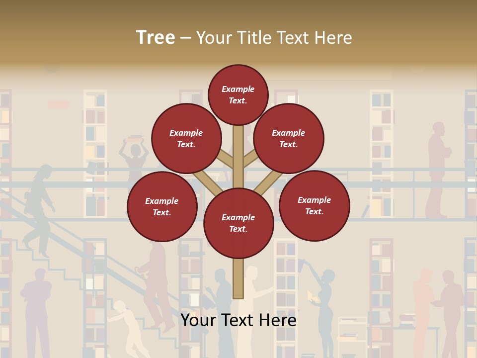 Bookshop Color Browsing PowerPoint Template