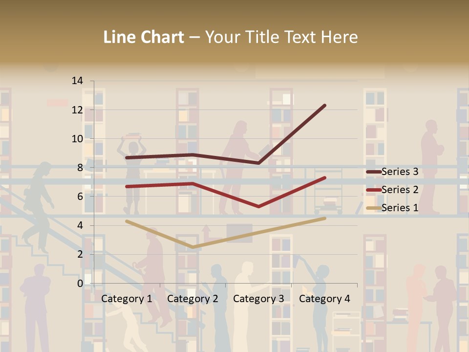 Bookshop Color Browsing PowerPoint Template