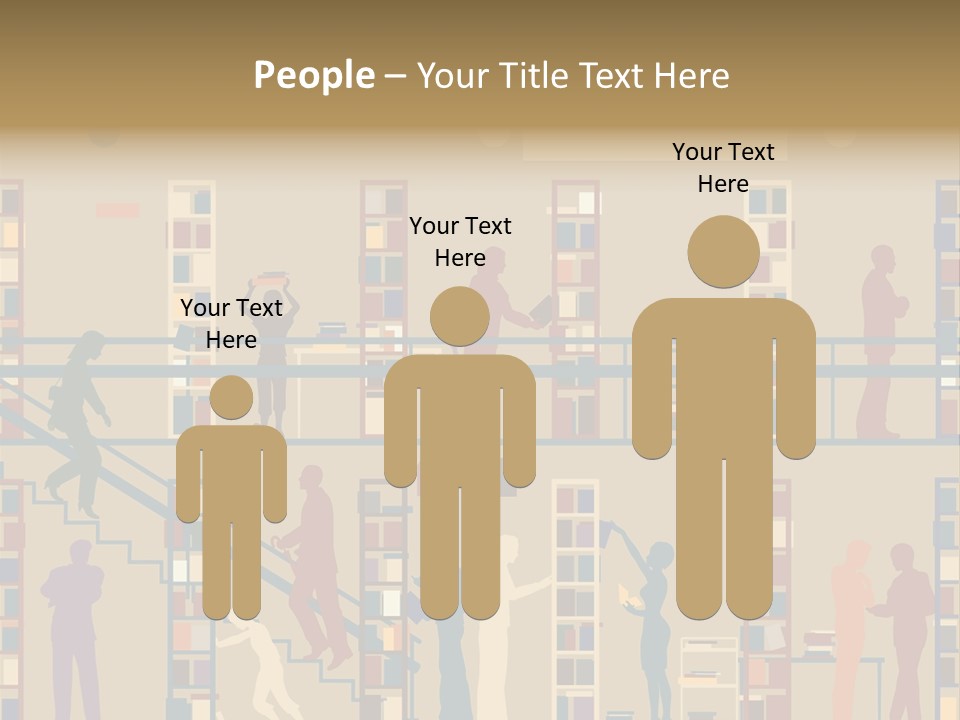 Bookshop Color Browsing PowerPoint Template