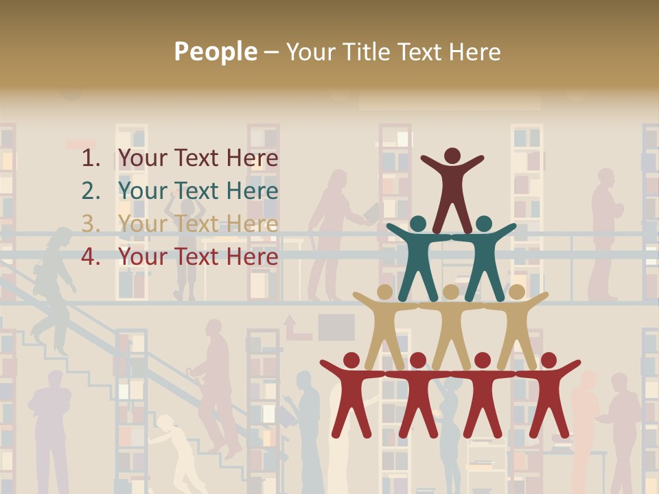 Bookshop Color Browsing PowerPoint Template