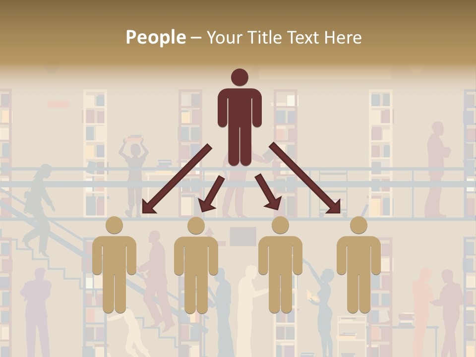 Bookshop Color Browsing PowerPoint Template