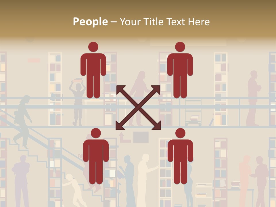 Bookshop Color Browsing PowerPoint Template