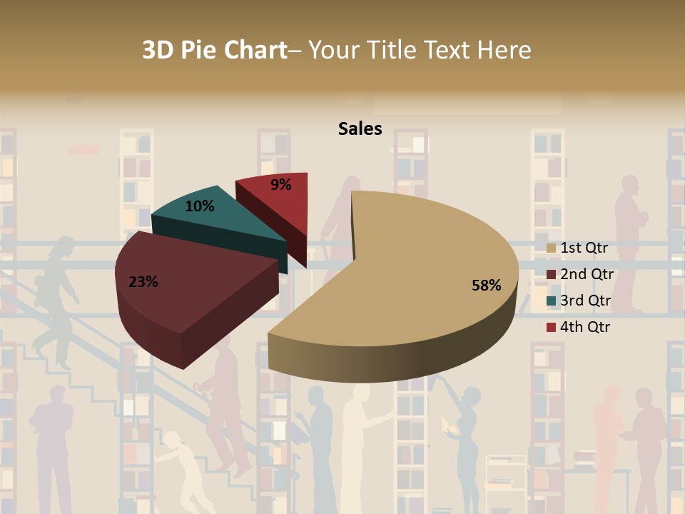 Bookshop Color Browsing PowerPoint Template