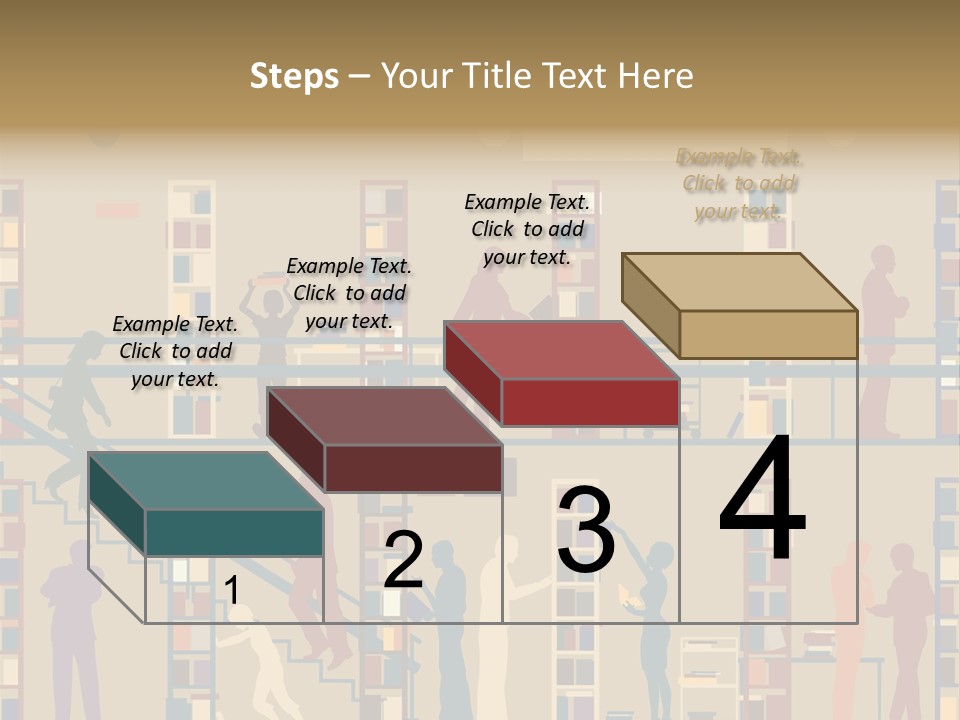 Bookshop Color Browsing PowerPoint Template
