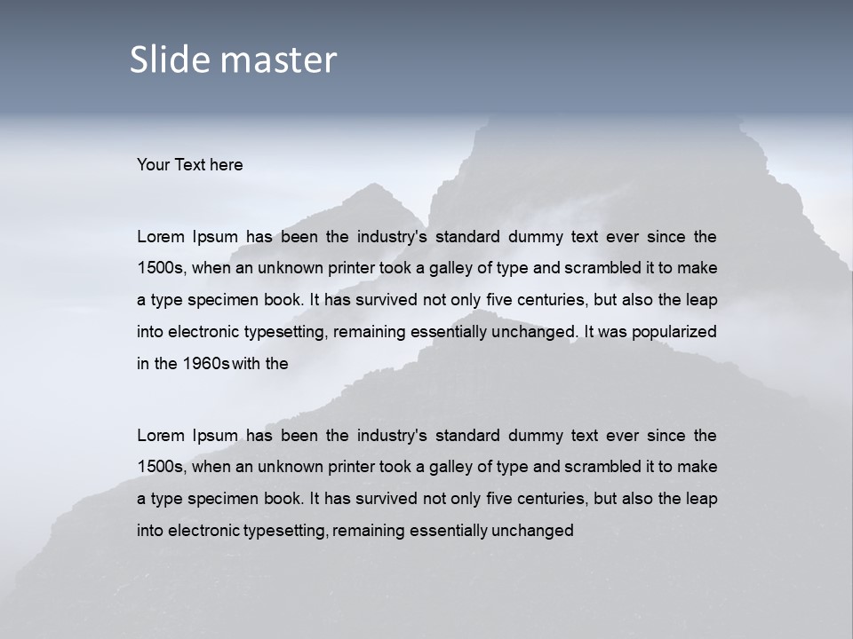 Spectacular Rock Teallach PowerPoint Template