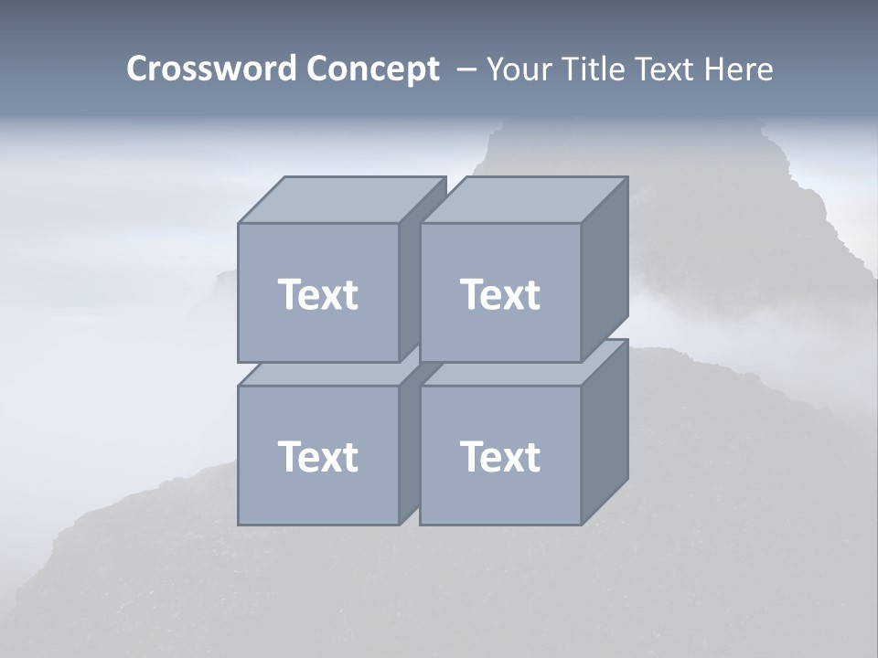 Spectacular Rock Teallach PowerPoint Template