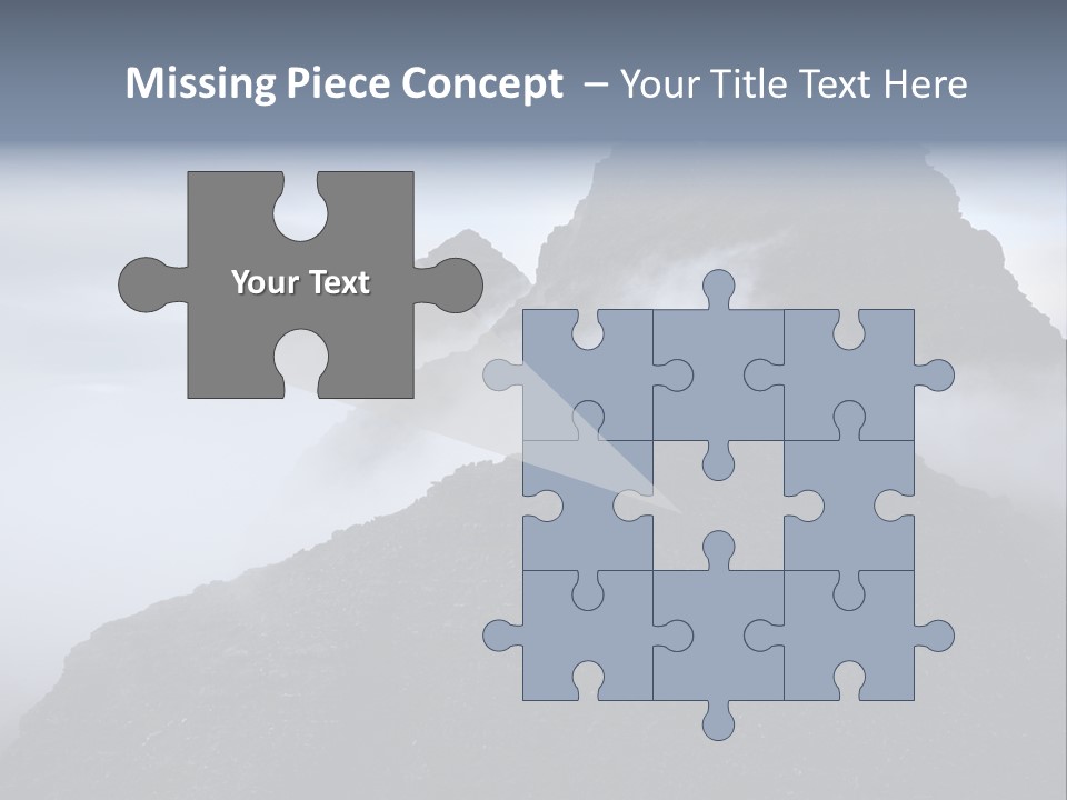 Spectacular Rock Teallach PowerPoint Template