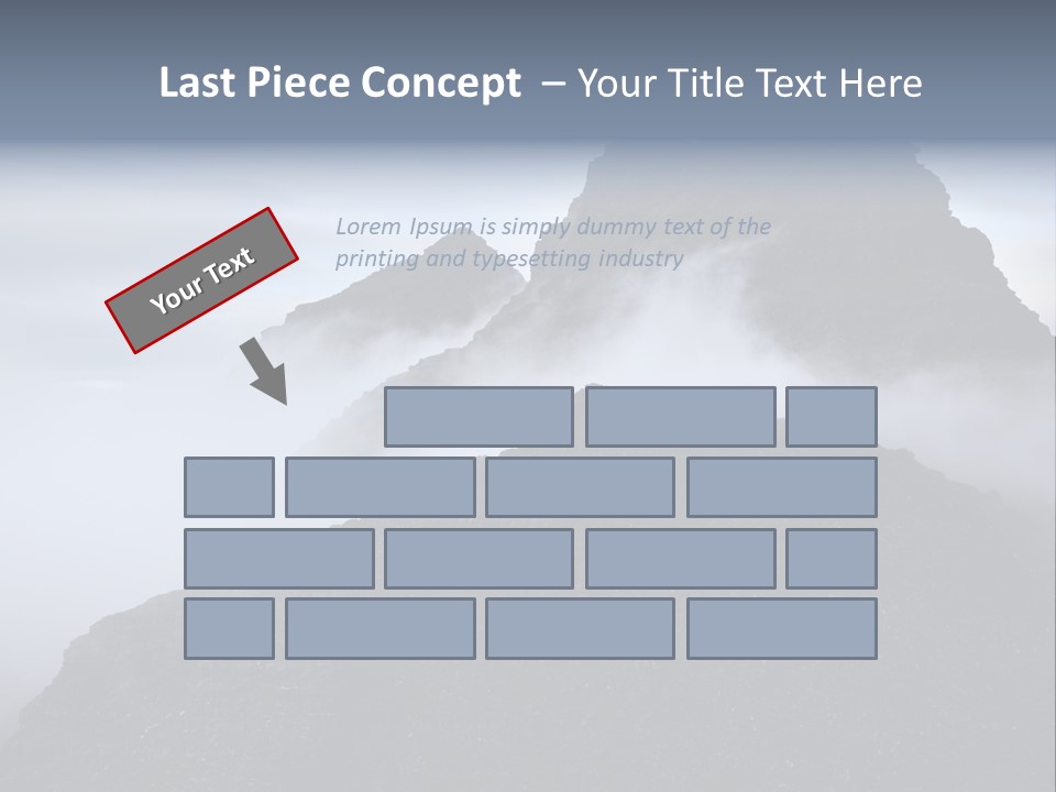 Spectacular Rock Teallach PowerPoint Template