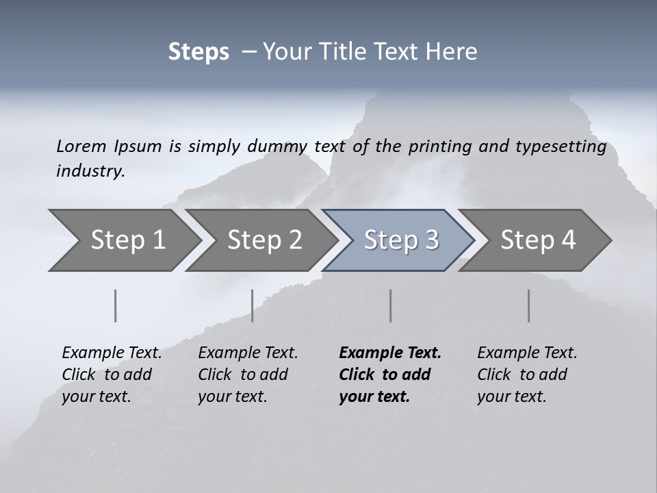 Spectacular Rock Teallach PowerPoint Template