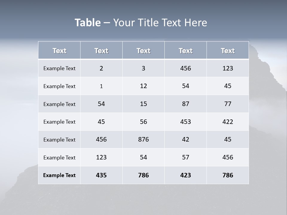 Spectacular Rock Teallach PowerPoint Template