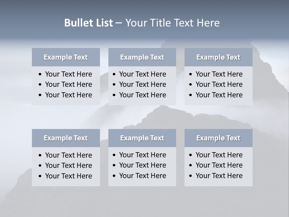 Spectacular Rock Teallach PowerPoint Template