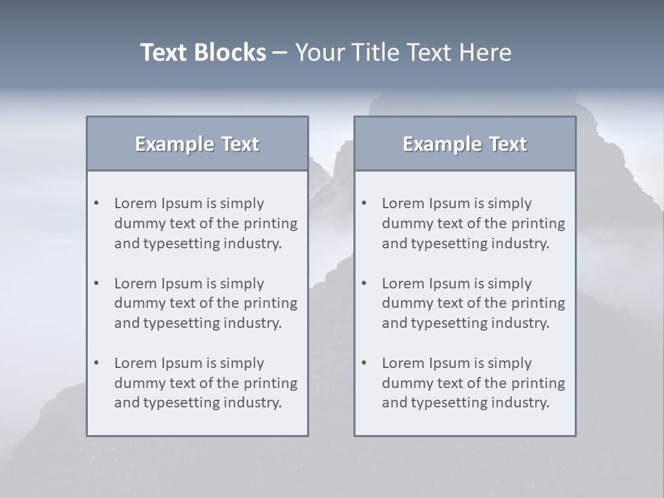 Spectacular Rock Teallach PowerPoint Template