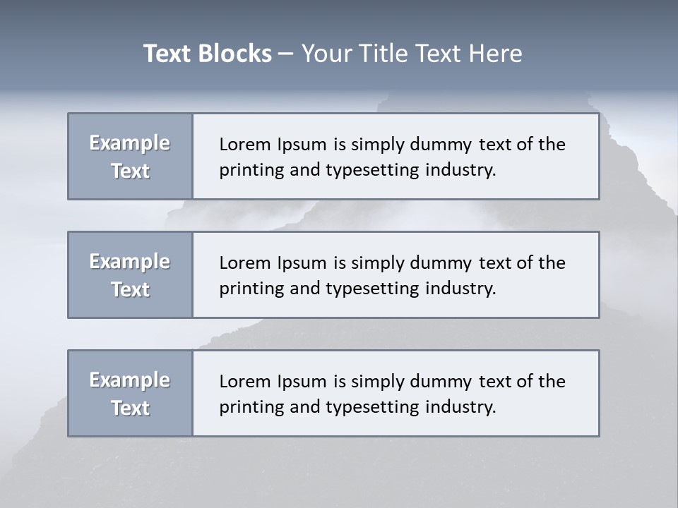 Spectacular Rock Teallach PowerPoint Template