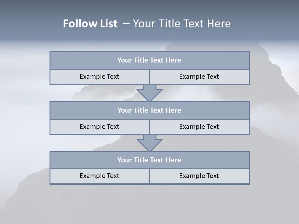 Spectacular Rock Teallach PowerPoint Template