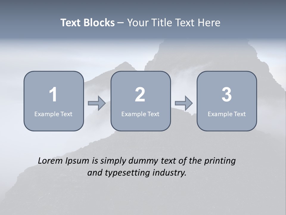 Spectacular Rock Teallach PowerPoint Template