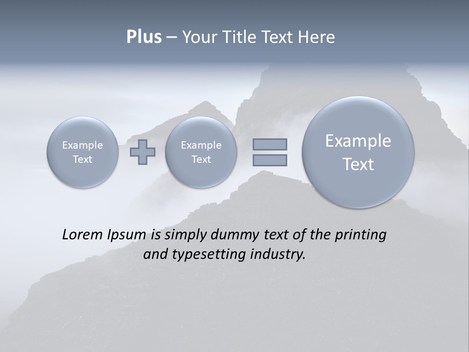 Spectacular Rock Teallach PowerPoint Template
