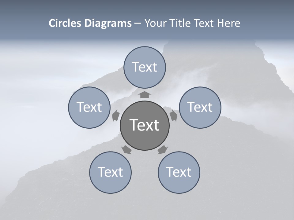 Spectacular Rock Teallach PowerPoint Template