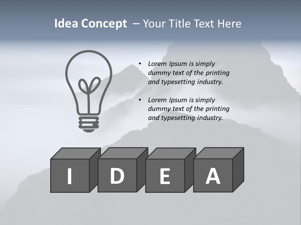 Spectacular Rock Teallach PowerPoint Template