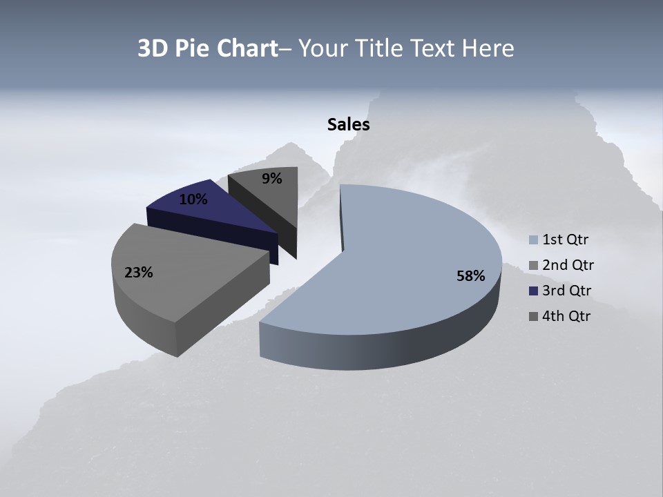 Spectacular Rock Teallach PowerPoint Template