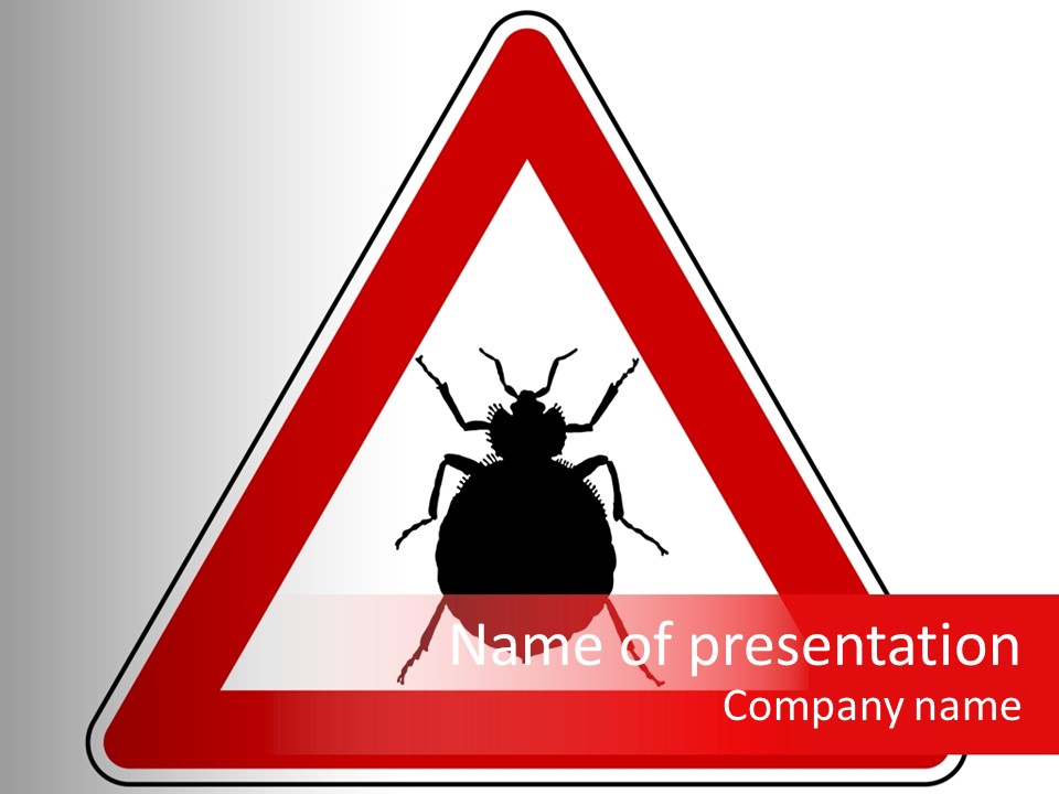 Illustration Symbol Warning PowerPoint Template