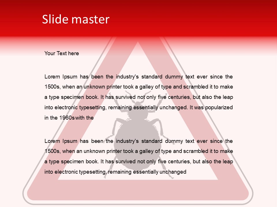 Illustration Symbol Warning PowerPoint Template