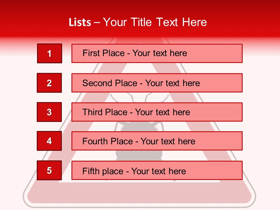Illustration Symbol Warning PowerPoint Template