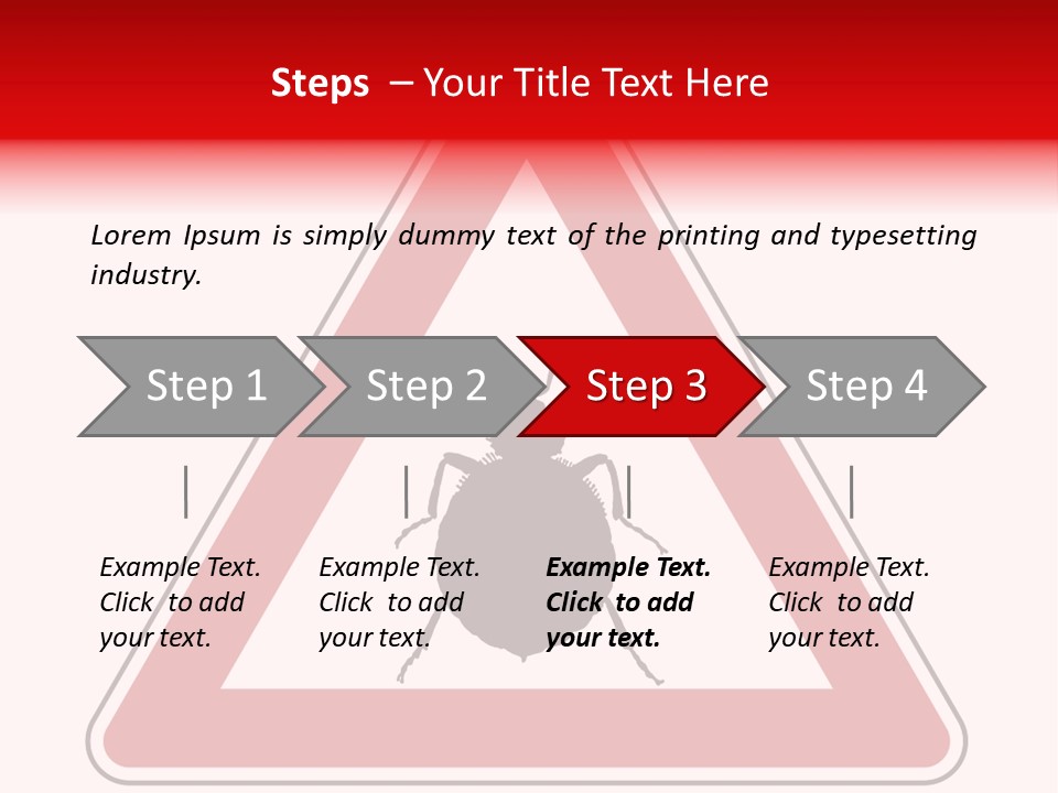 Illustration Symbol Warning PowerPoint Template