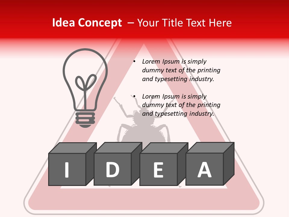 Illustration Symbol Warning PowerPoint Template