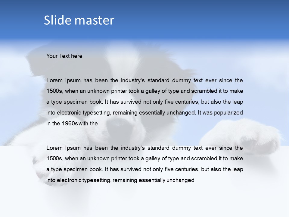 White Nobody Little PowerPoint Template