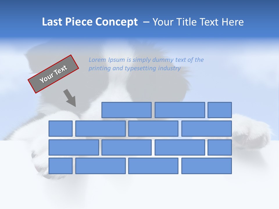 White Nobody Little PowerPoint Template
