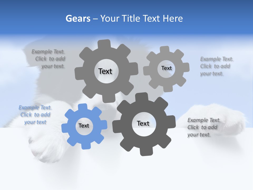 White Nobody Little PowerPoint Template