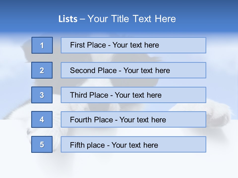 White Nobody Little PowerPoint Template