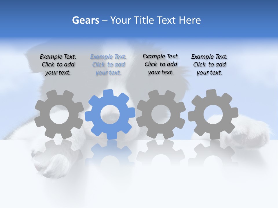 White Nobody Little PowerPoint Template