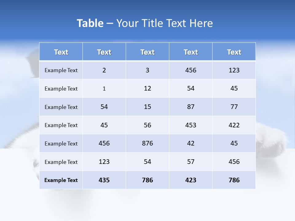 White Nobody Little PowerPoint Template