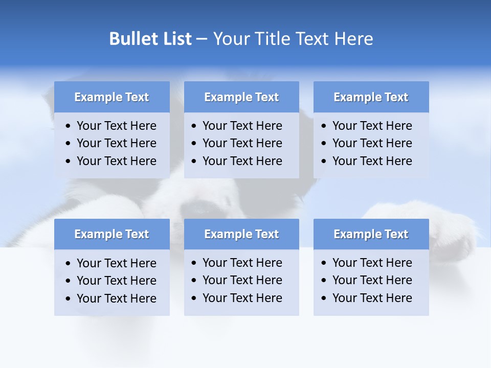 White Nobody Little PowerPoint Template