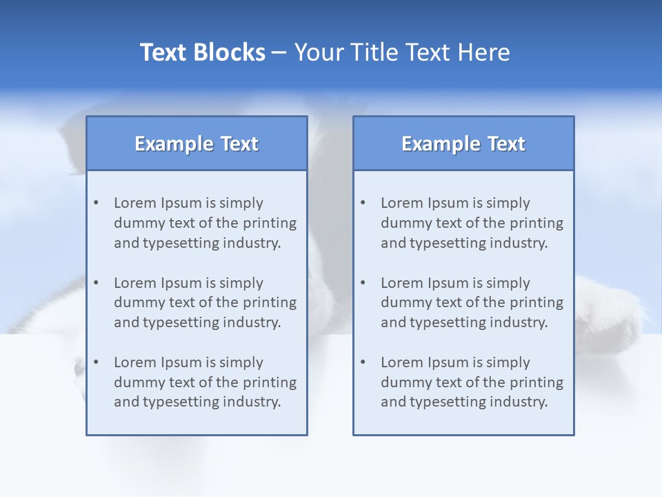 White Nobody Little PowerPoint Template