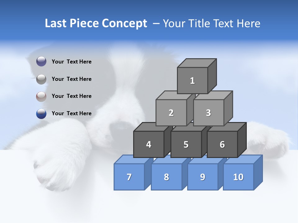 White Nobody Little PowerPoint Template