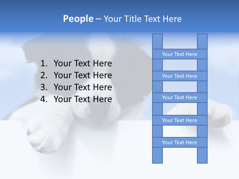 White Nobody Little PowerPoint Template