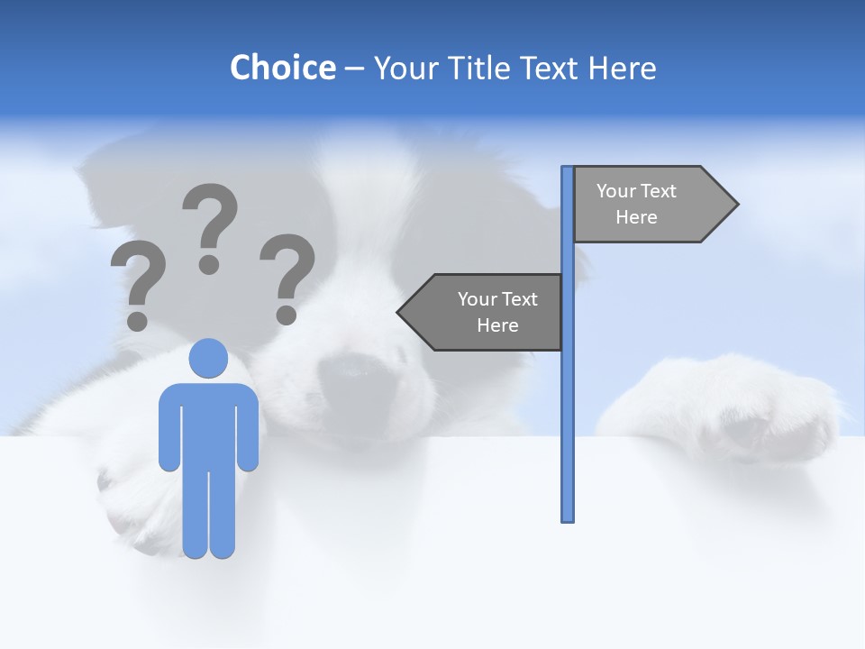 White Nobody Little PowerPoint Template
