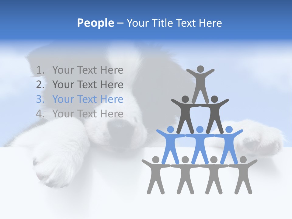 White Nobody Little PowerPoint Template
