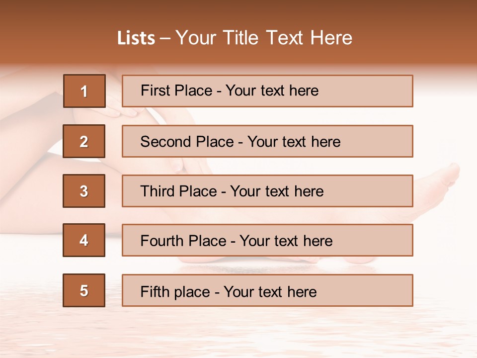 Smooth Spa Pain PowerPoint Template