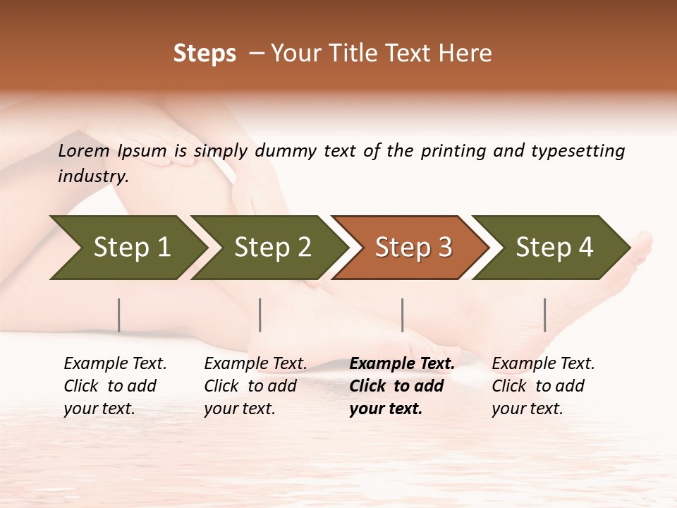 Smooth Spa Pain PowerPoint Template