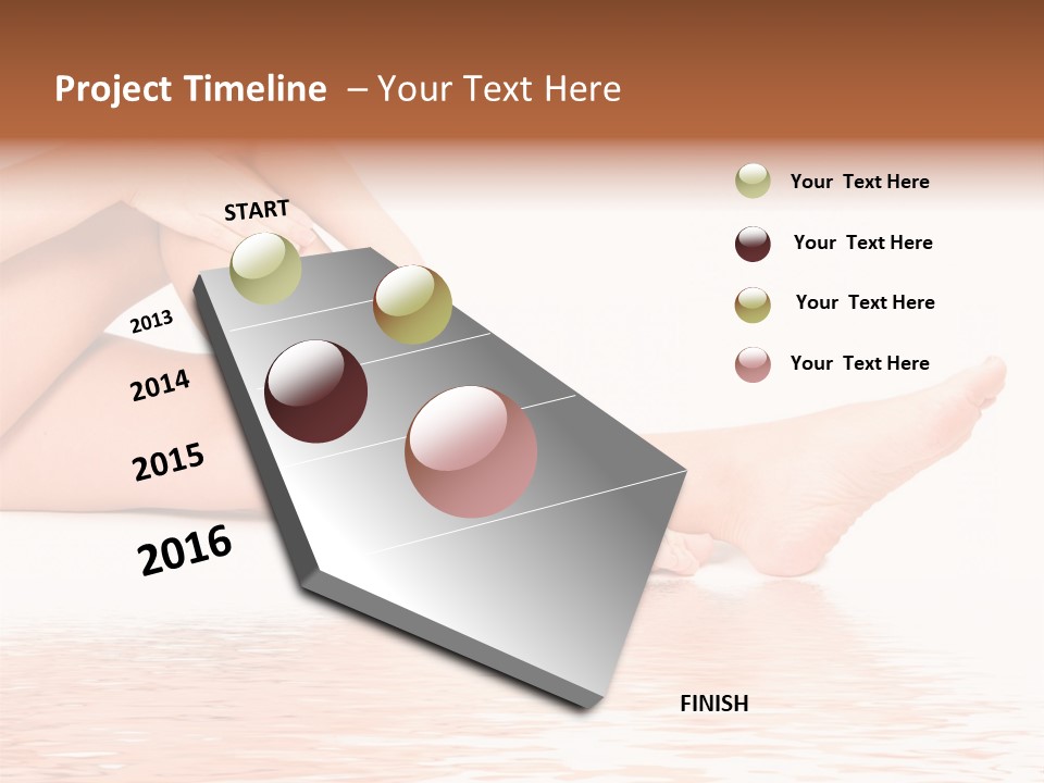 Smooth Spa Pain PowerPoint Template