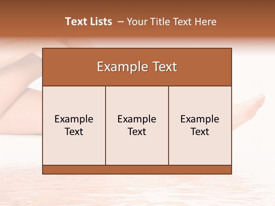 Smooth Spa Pain PowerPoint Template