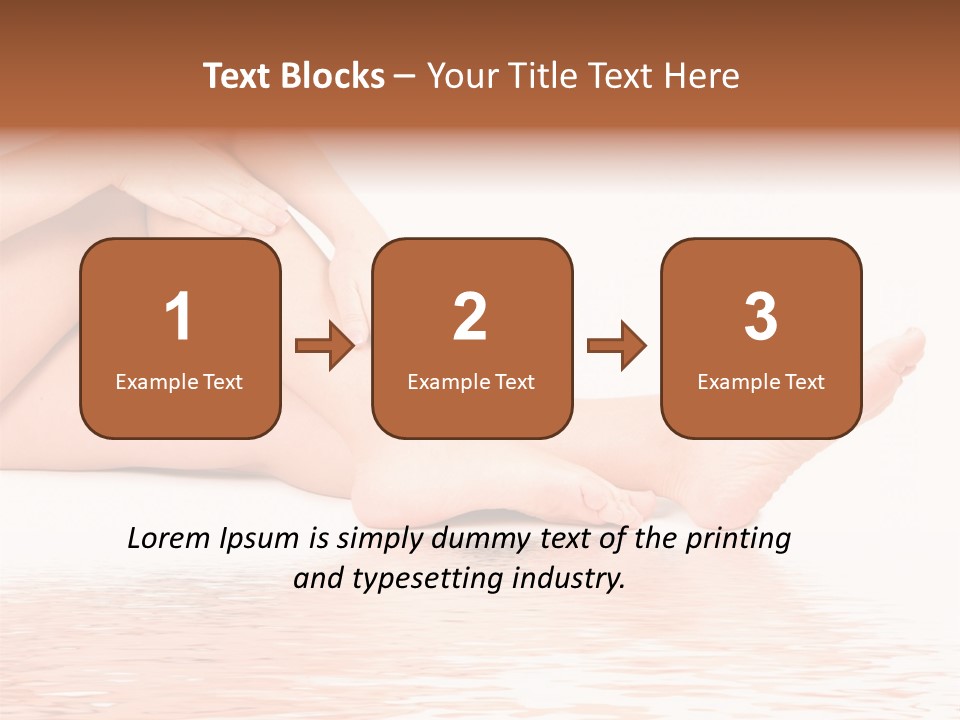 Smooth Spa Pain PowerPoint Template