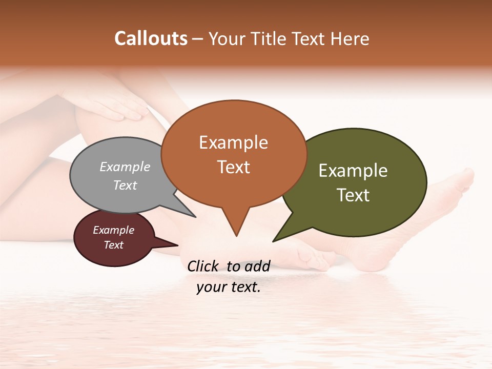 Smooth Spa Pain PowerPoint Template