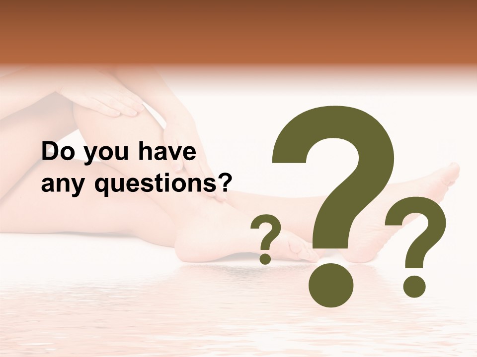 Smooth Spa Pain PowerPoint Template