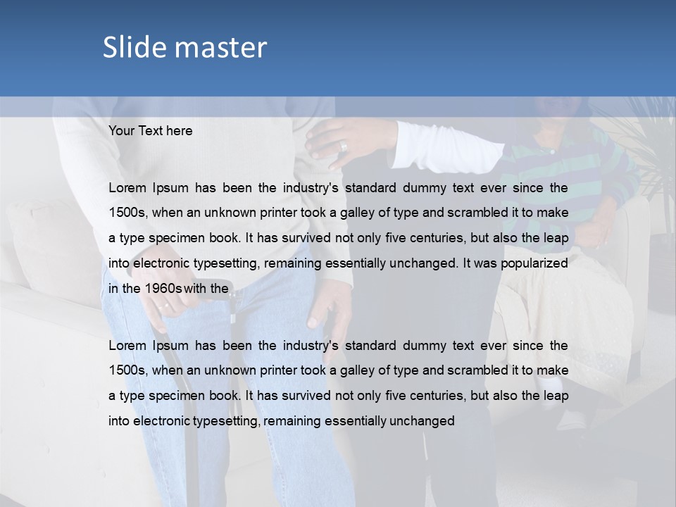 Retired Citizen People PowerPoint Template